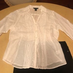Cotton/Silk sz14 top -Beautiful for any occasion!